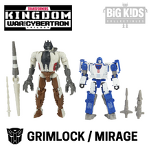 Load image into Gallery viewer, Transformers Kingdom WFC Battle Across Time Collection WFC-K40 AUTOBOT MIRAGE & MAXIMAL GRIMLOCK