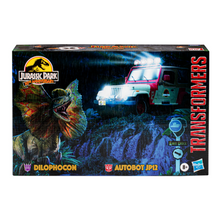 Load image into Gallery viewer, Transformers Collaborative Jurassic Park x Transformers Dilophocon and Autobot JP12