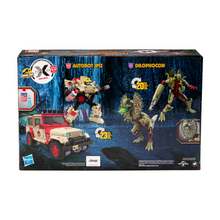 Load image into Gallery viewer, Transformers Collaborative Jurassic Park x Transformers Dilophocon and Autobot JP12