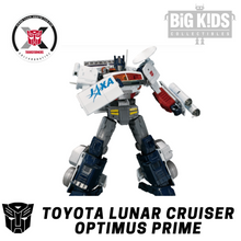 Load image into Gallery viewer, Transformers crossover Canon Toyota Lunar Cruiser Optimus Prime by Takara Tomy