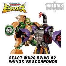 Load image into Gallery viewer, Transformers: Beast Wars BWVS-02 Rhinox vs. Scorponok Two-Pack