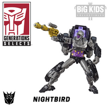 Load image into Gallery viewer, Transformers Generations Selects NIGHTBIRD (Deluxe Class)