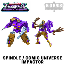 Load image into Gallery viewer, Transformers Generations Legacy SPINDLE and COMIC UNIVERSE IMPACTOR