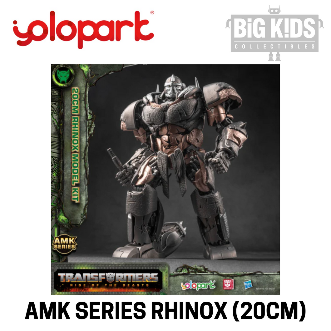 Yolopark Transformers AMK Series: Rise of the Beast RHINOX (20cm with Optimus Prime weapon kit)