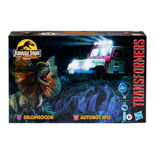 Load image into Gallery viewer, Transformers Collaborative Jurassic Park x Transformers Dilophocon and Autobot JP12
