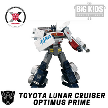 Load image into Gallery viewer, Transformers crossover Canon Toyota Lunar Cruiser Optimus Prime by Takara Tomy
