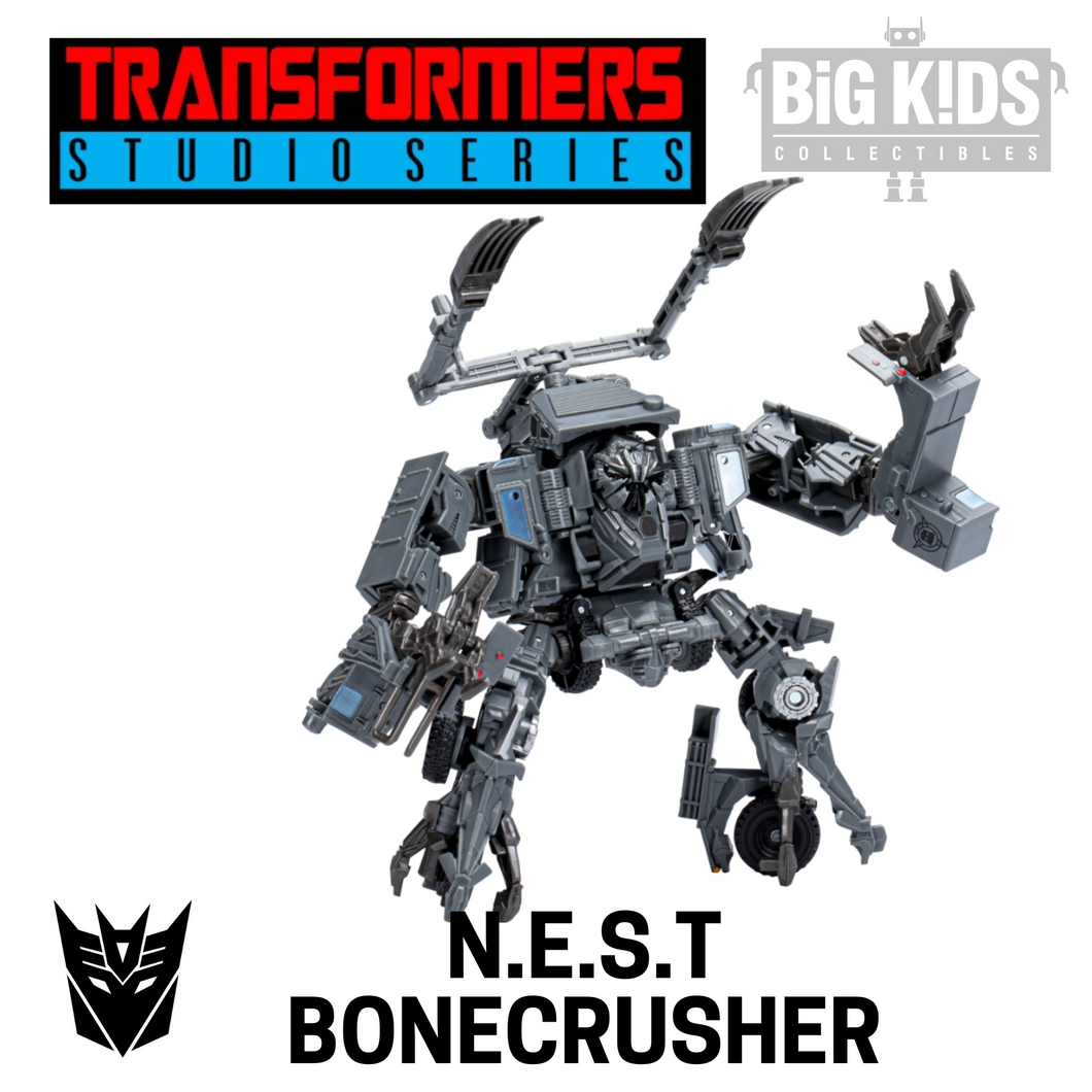 Transformers Buzzworthy Bumblebee SS N.E.S.T BONECRUSHER (Leader Class)