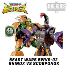 Load image into Gallery viewer, Transformers: Beast Wars BWVS-02 Rhinox vs. Scorponok Two-Pack
