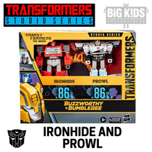 Load image into Gallery viewer, Transformers Buzzworthy Studio Series SS86 IRONHIDE and PROWL
