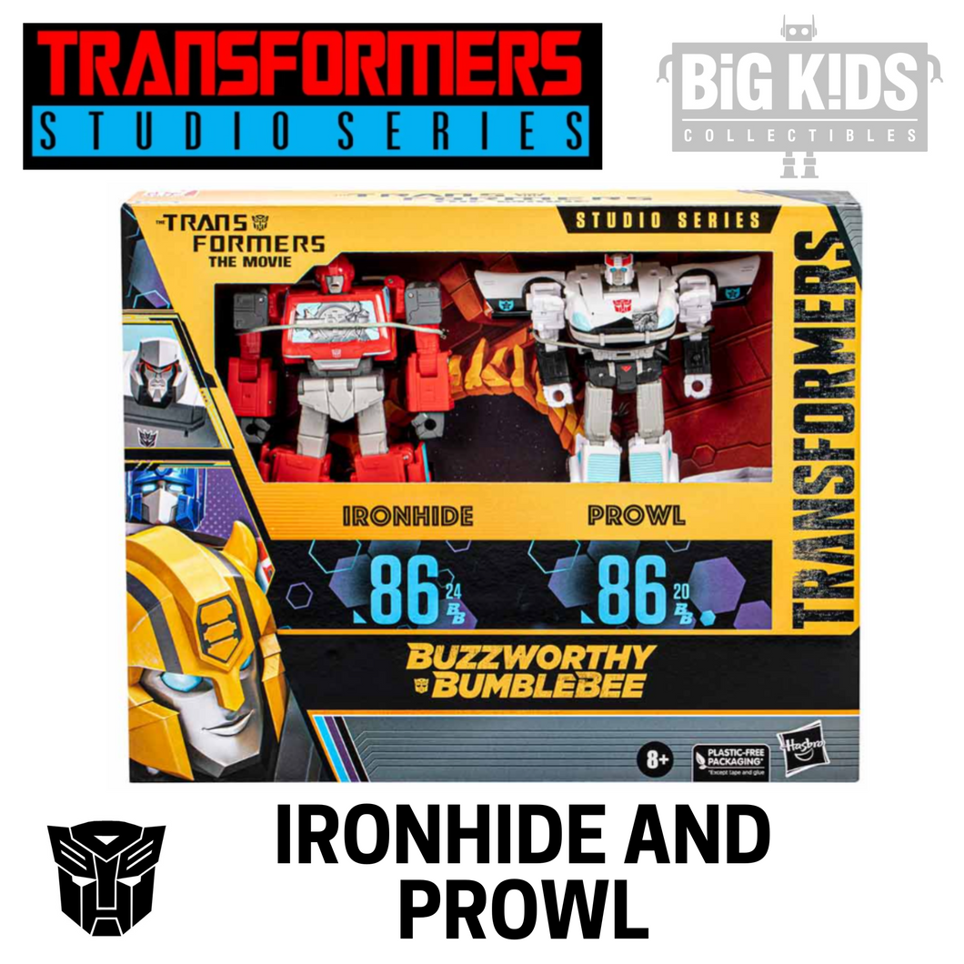 Transformers Buzzworthy Studio Series SS86 IRONHIDE and PROWL