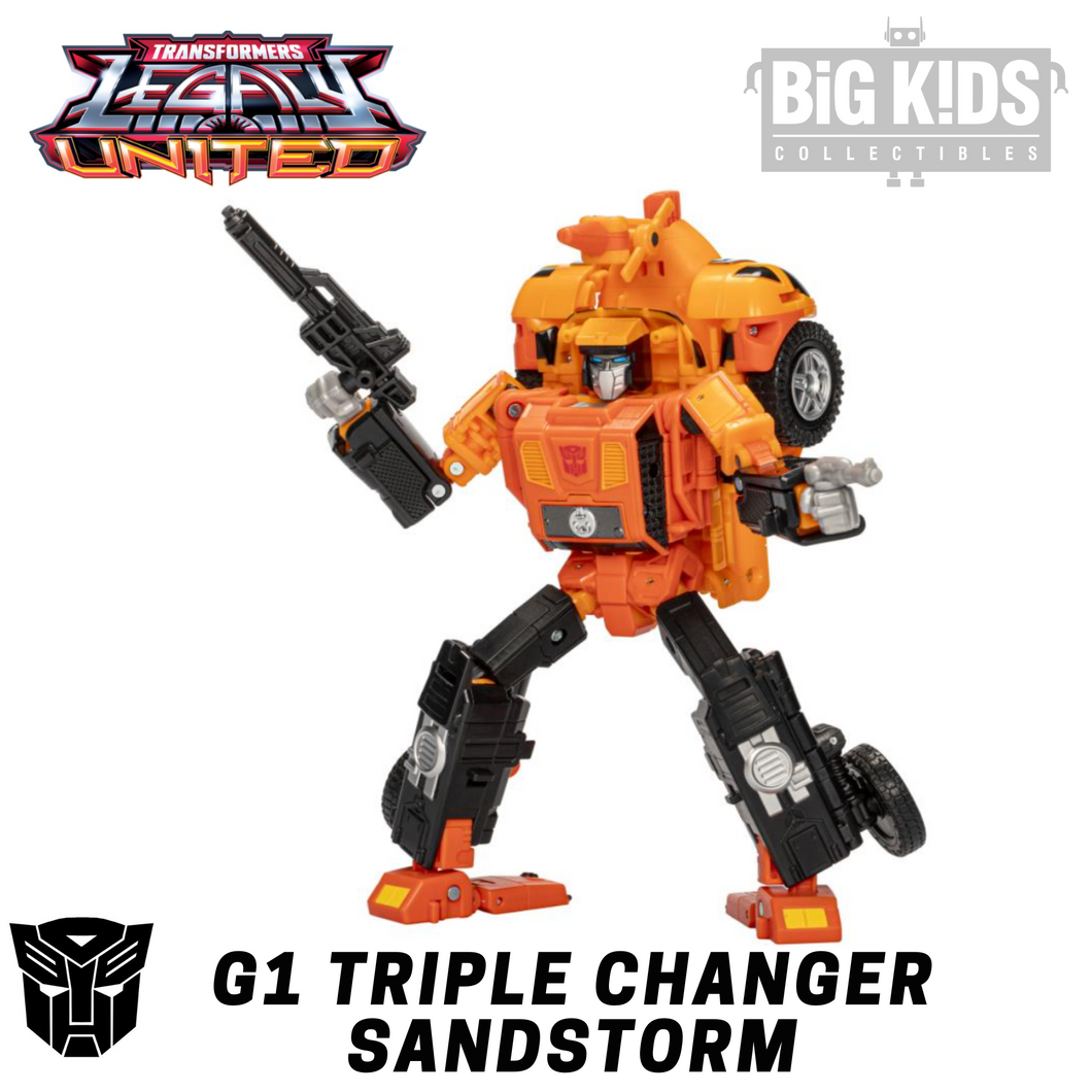 Transformers Legacy United Triple Changer G1 SANDSTORM (Leader Class)