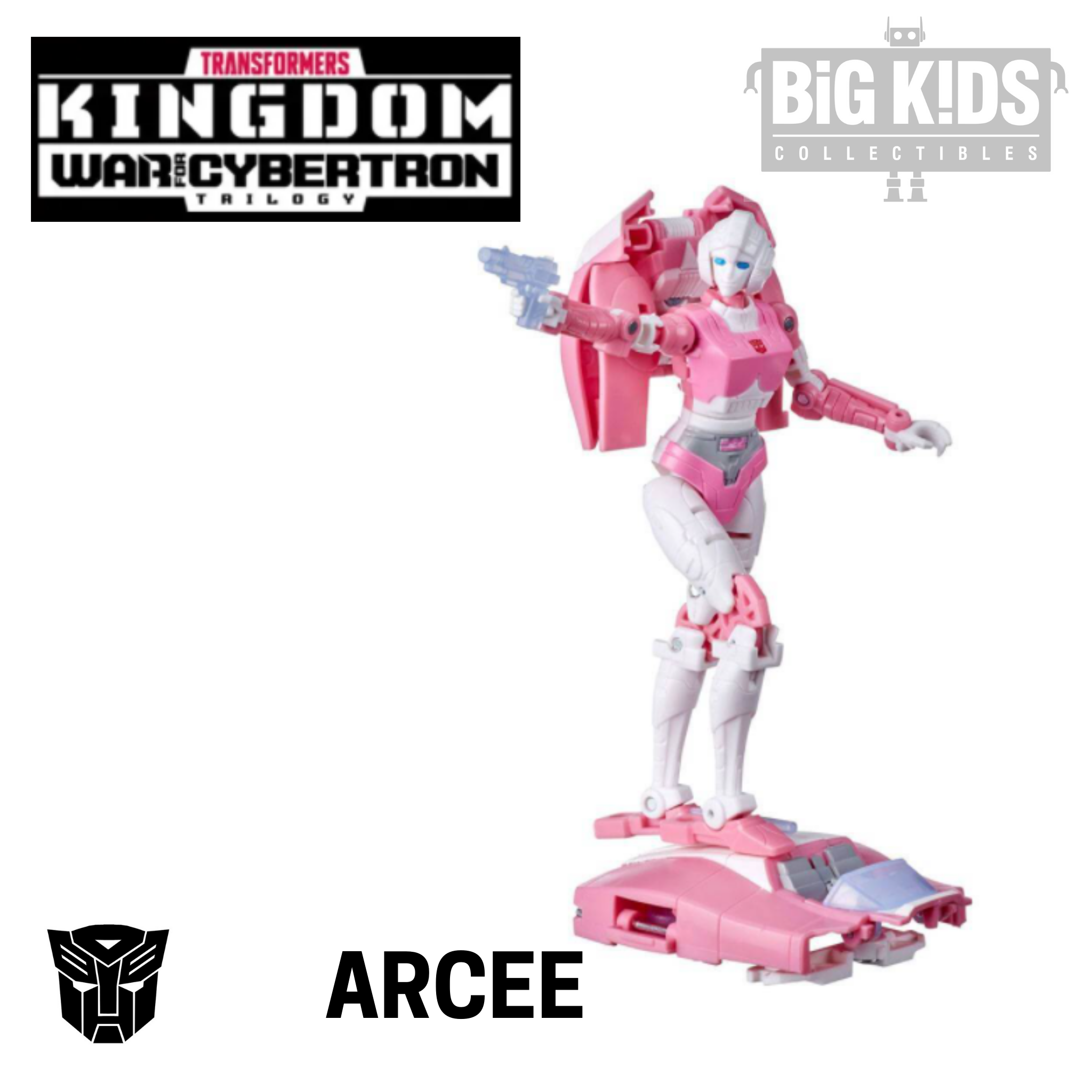 Transformers Kingdom War for Cybertron ARCEE Deluxe Class Big