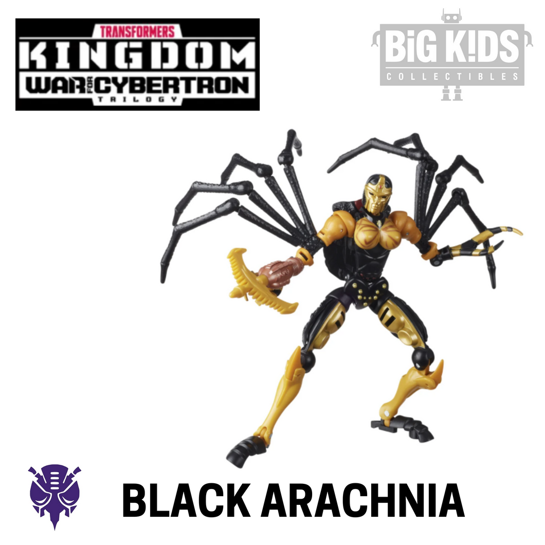 Transformers Kingdom War for Cybertron BLACK ARACHNIA (Deluxe Class)