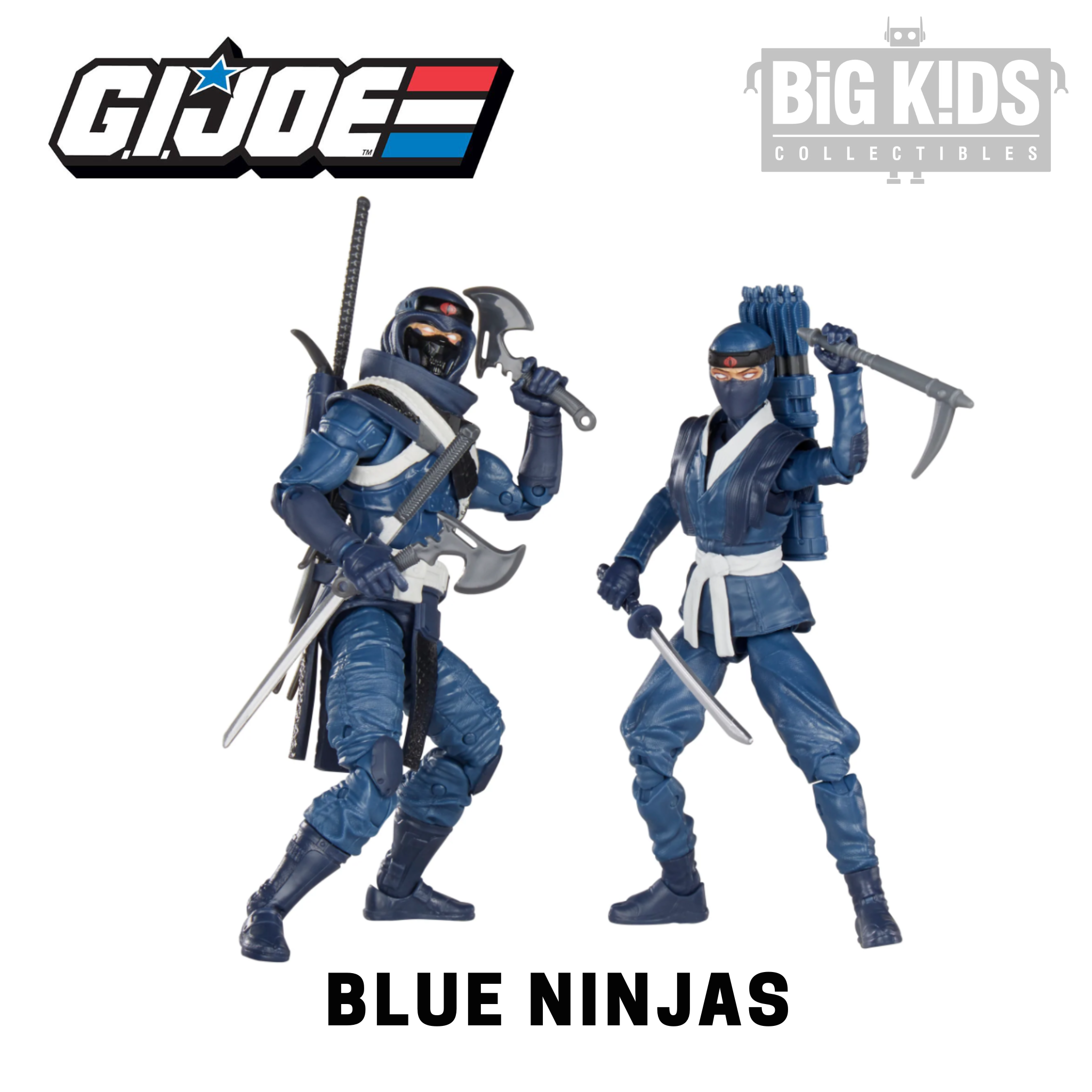 G.I. JOE - HASBRO - GI JOE CLASSIFIED SERIES - LOT DE 2 FIGURINES BLUE Ninjas De 6 Pouces 51 G I Joe Classified 51 5010994100384 G.I. JOE - HASBRO - GI JOE CLASSIFIED SERIES - LOT DE 2 FIGURINES BLUE Ninjas De 6 Pouces 51 G I Joe Classified 51 5010994100384