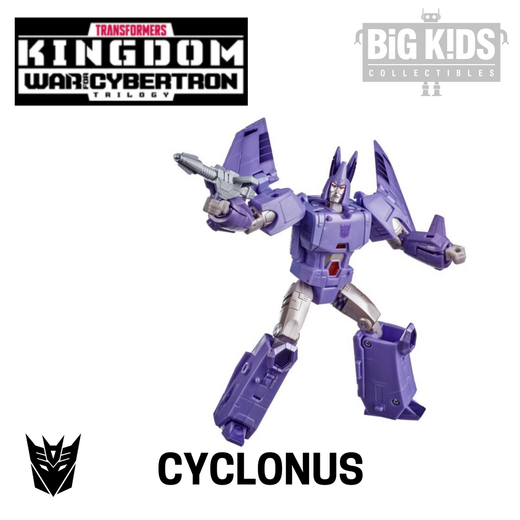 Transformers Kingdom War for Cybertron CYCLONUS (Voyager Class)