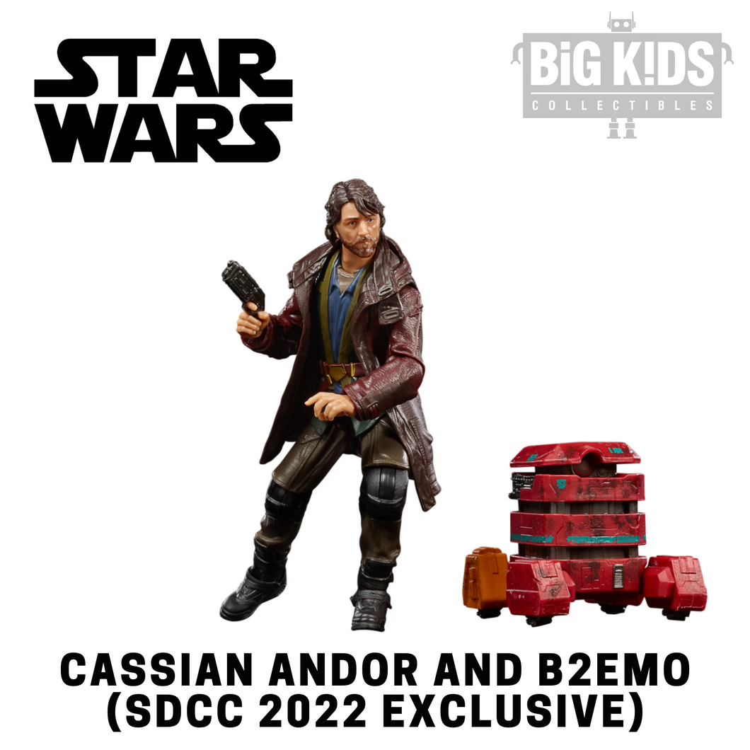 Star Wars Black Series CASSIAN ANDOR and B2EMO (SDCC 2022 Exclusive)