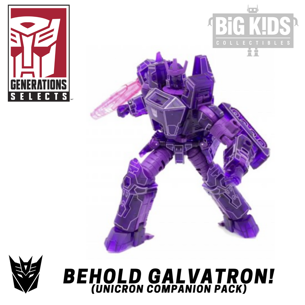 Transformers Generations Selects Behold GALVATRON (Unicron Companion Pack)