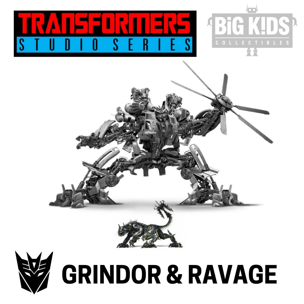 Transformers Studio Series SS73 GRINDOR & RAVAGE (Leader Class)