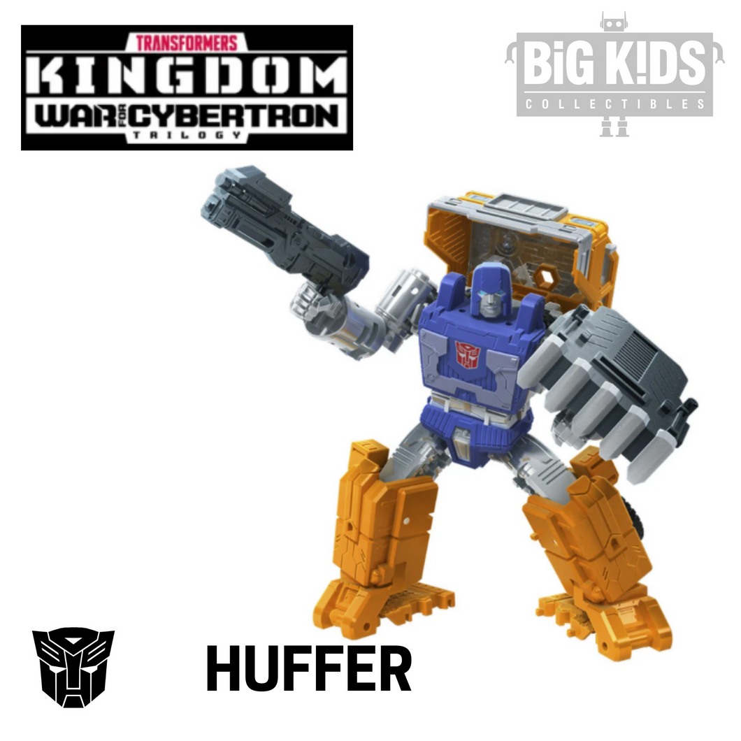 Transformers Kingdom War for Cybertron HUFFER ( Deluxe Class)