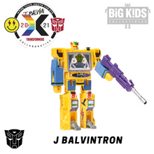 Load image into Gallery viewer, Transformers Collaborative J Balvin - J BALVINTRON (Soundwave with Energia Buzzsaw and Vibras Stripes)
