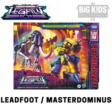 Load image into Gallery viewer, Transformers Legacy Wreck &#39;N Rule LEADFOOT and MASTERDOMINUS
