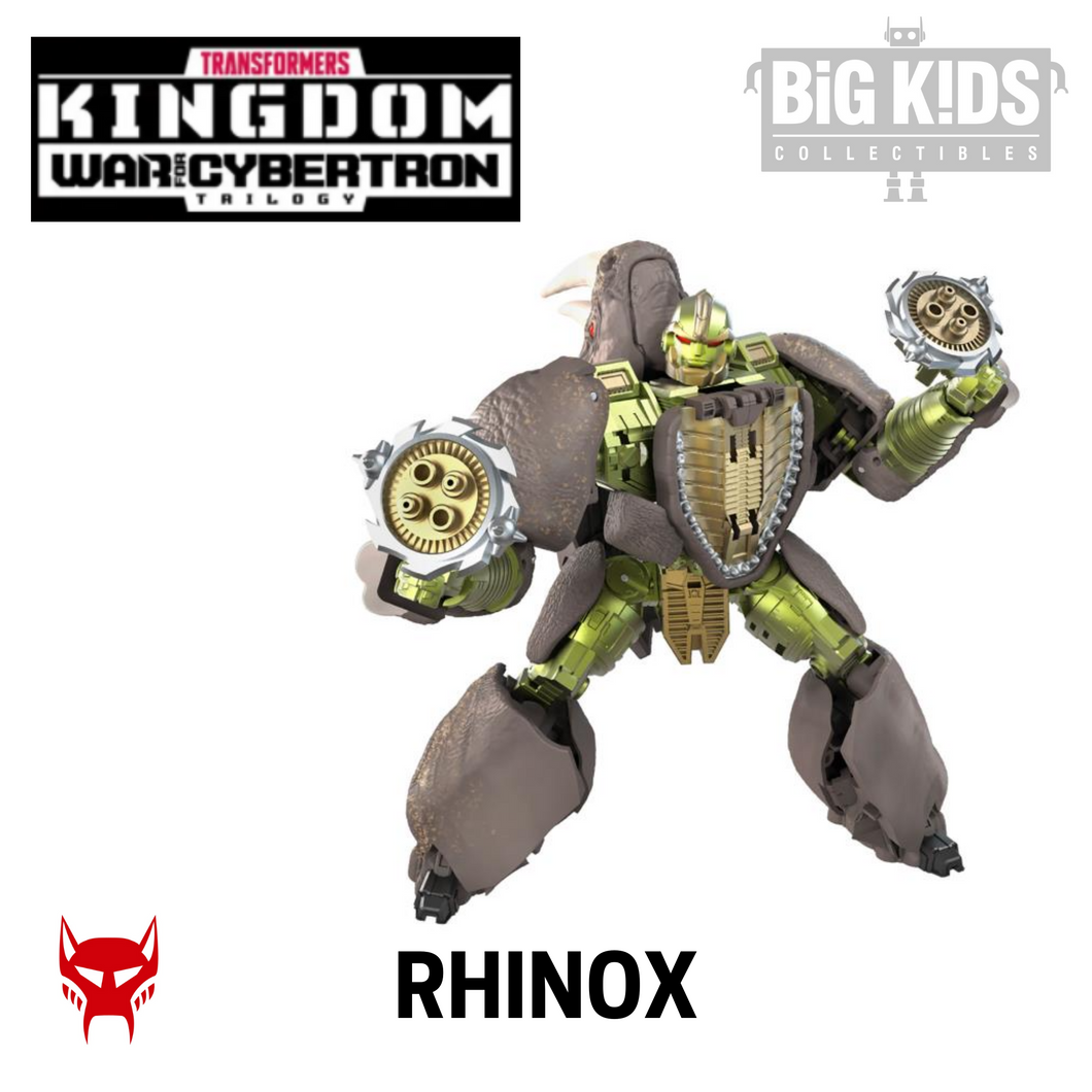 Transformers Kingdom War for Cybertron RHINOX (Voyager Class)